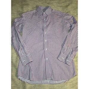 Raja Button Down Shirt Men’s Large Purple Collard